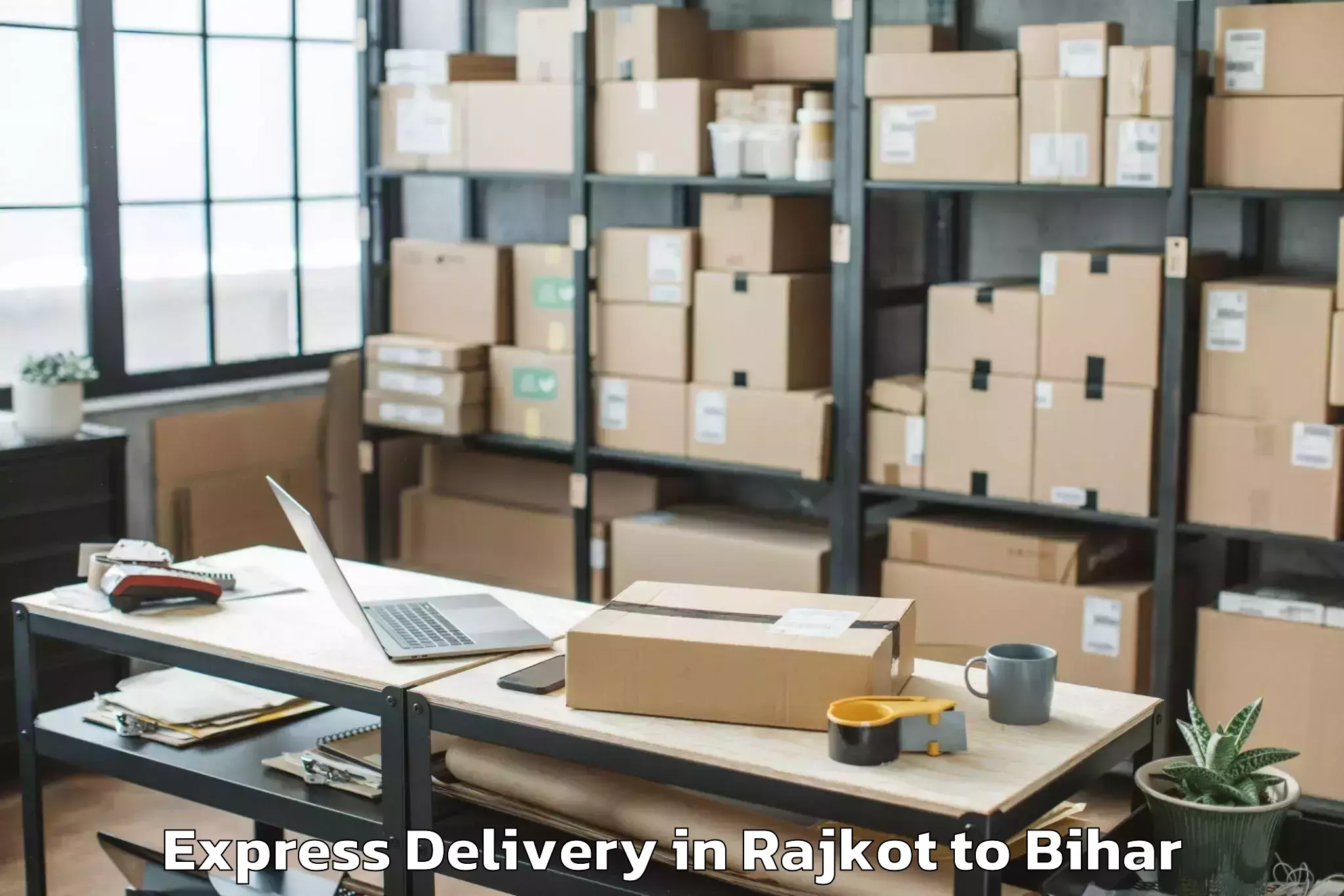 Leading Rajkot to Patahi Express Delivery Provider